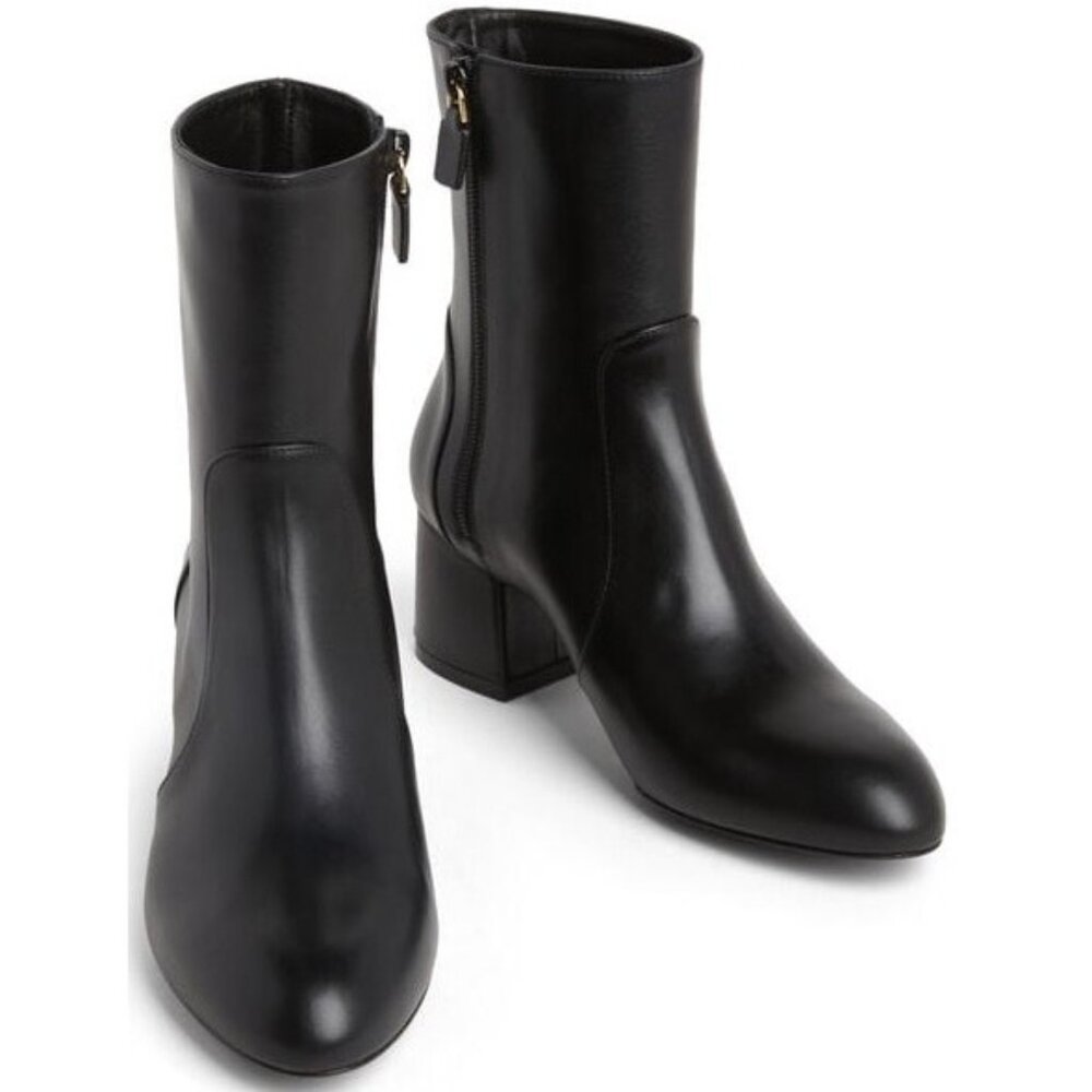 Stuart Weitzman Nola Zip Bootie Black Size 10 New With Tags